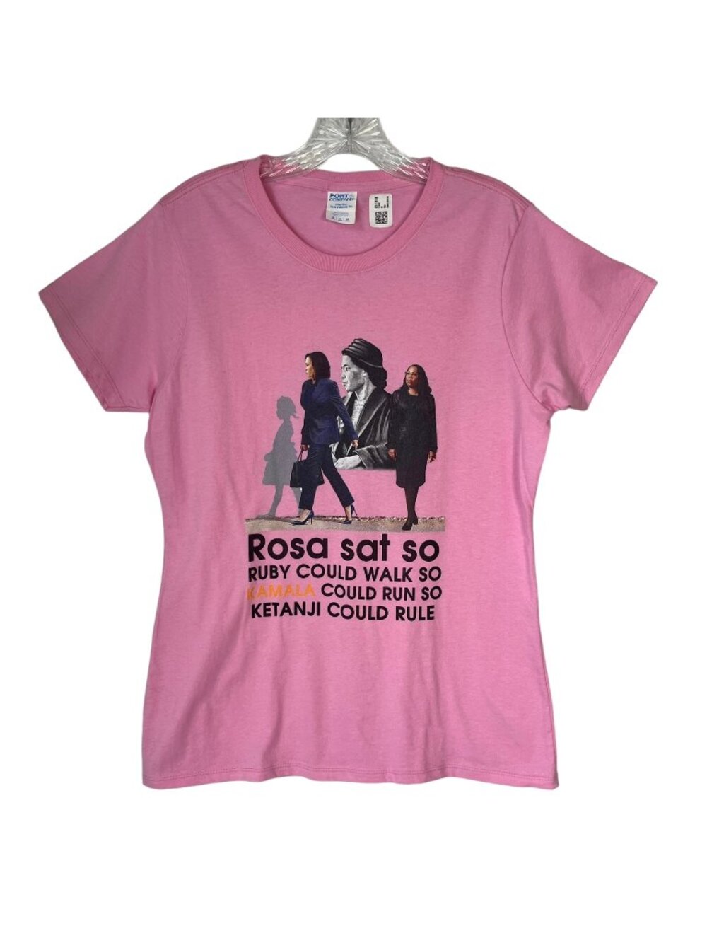 Port & Co Graphic Tshirt Black Empowerment Rosa Park Medium Pink Summer‎